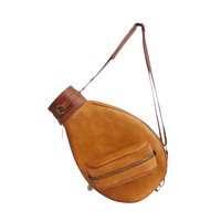 Magideal - Bolsa De Hombro De Tenis Que Transporta Versátil Versátil Portador De Deportes Versátiles Versátiles De Pickleball Polyvalent Pickleball De Correa De Marrón