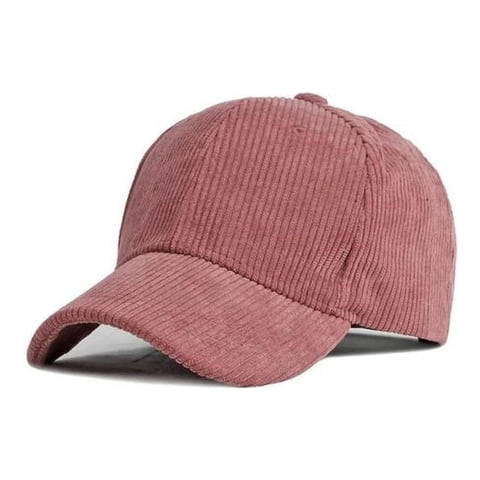 Ezn - Gorra 100% Algodón Cotelé Jockey Unisex Clásico Casual Rosa Única