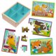 thumbnail image 1 of Juego de rompecabezas de madera B. Toys Pack o' Puzzles Pets 3 años o más niños, 1 of 6