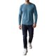 thumbnail image 2 of INSPIRE CHIC Camiseta Casual para Hombre Cuello Redondo Manga Larga Camiseta Básica Suave XL Azul Denim, 2 of 6