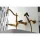 thumbnail image 5 of Grifo Kingston Brass Duchess de montaje en pared con rociador de latón, 5 of 8