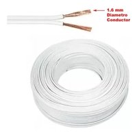 Prex - Cable Paralelo Blanco 2 X 1,6Mm Diametro Cobre Aleación Cca (100 Mts)