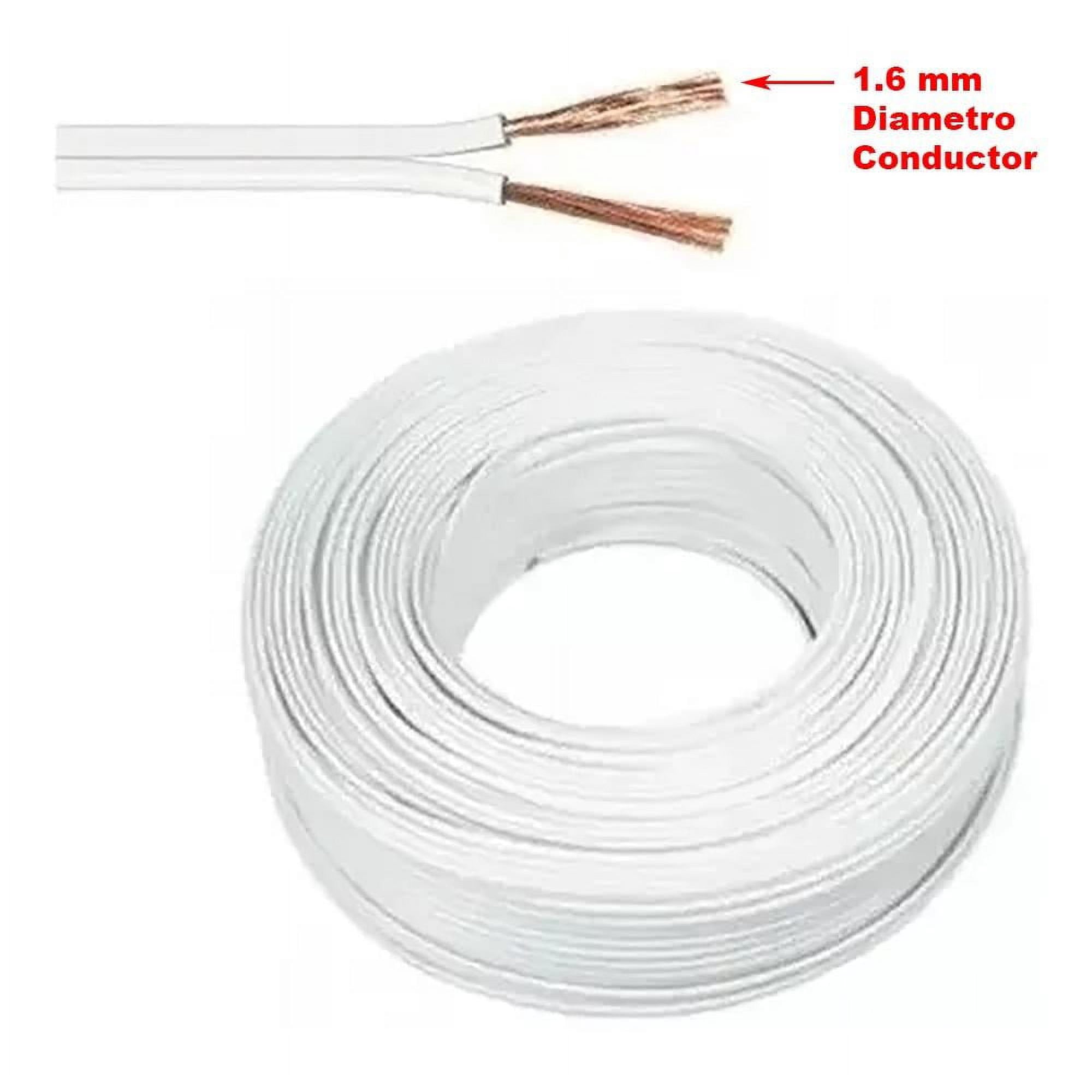 Prex - Cable Paralelo Blanco 2 X 1,6mm Diametro Cobre Aleación Cca (100 Mts)