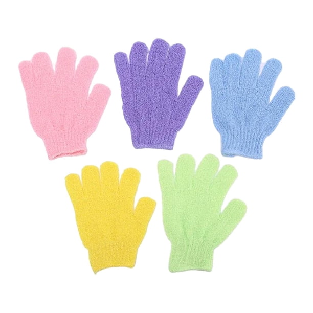 5 Piezas De Guantes De Ducha, Guantes De Baño Familiares Para Ducha, Guantes De Fregado Para Adultos