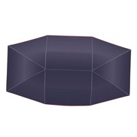 Ioensy - Aislamiento Térmico Cortina Heatshield Techo Paraguas Sombra Para Vehículo De Automóvil 4.5X2.1M Azul Marino