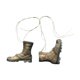 thumbnail image 1 of Botas Con Cordones Y Tacón Bajo En Miniatura A Escala 1:6 Para Mu?ecas Femeninas De 12 Pulgadas, Color Verde Desierto, 1 of 3