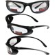 thumbnail image 5 of Gafas de sol Global Vision Shadow bicolor con montura negra y plateada, 5 of 5