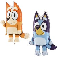 Globos De Aluminio Toyland®, Paquete De 2 Unidades, De Bluey & Bingo, 81 Cm, Color Azul
