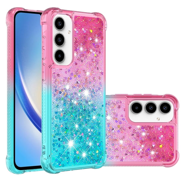 Funda Para Samsung Galaxy A36 Con Diseño Gradiente Y Brillo Líquido Antigolpes Tpu
