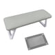thumbnail image 1 of Nail Arm Rest Hand Rest Cojín Antideslizante Para Nail Art Nail Salon Technician Esquina Cuadrada Gris, 1 of 1