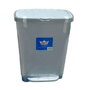 Reyplast - Basurero Pedal 25 Lts. Con Sujeta Bolsa 50X70 Color Gris