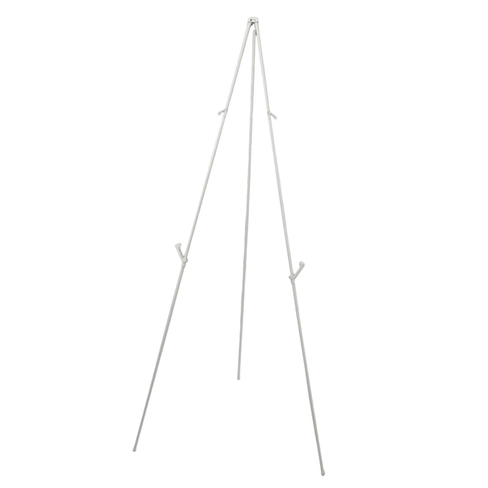 Bothyi - Caballete De Exhibición Telescópico Plegable Con Trípode Para Exhibir Dibujos De Artistas En Color Blanco