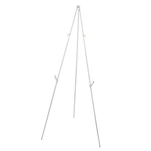 Bothyi - Caballete De Exhibición Telescópico Plegable Con Trípode Para Exhibir Dibujos De Artistas En Color Blanco