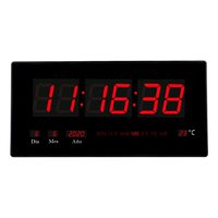 Genérico - Reloj Digital Pared Led Grande Hora Fecha Temperatura Negro