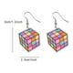 thumbnail image 1 of Acrylic Cute Doodle Graffiti Pattern Dangle Earrings Cartoon Style Light Weight Funny Adorable Female Gift, 1 of 3