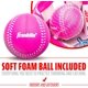 thumbnail image 4 of Guante de béisbol Franklin Sports Air Tech Foam 9.0 - Blanco/Rosa, 4 of 6