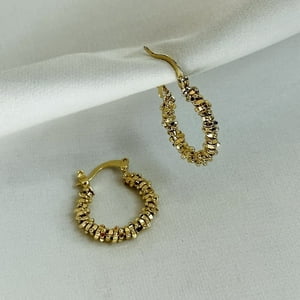 Collarbeauty - Aro Bañado En Oro 18K