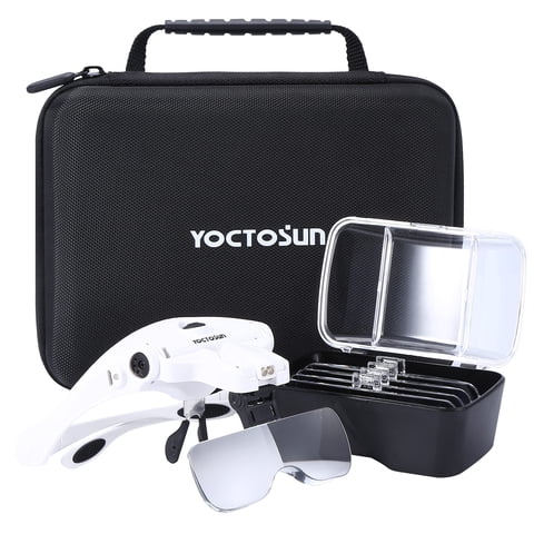 Lupas Yoctosun Con Luz 1X-3.5X Recargables