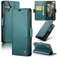 Caseme Tipo Cartera Iphone 16 Plus Con Cierre Magnético, Rfid, Tarjetero, Soporte, Carga Inalámbrica