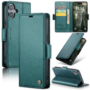 Caseme Tipo Cartera Iphone 16 Plus Con Cierre Magnético, Rfid, Tarjetero, Soporte, Carga Inalámbrica