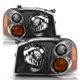 thumbnail image 1 of Par de faros ACANII negro para Nissan Frontier 2001‑2004, 1 of 6