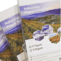 Genérico - Papel Fotográfico Adhesivo Lee Centro 115Grs Blanco