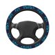 thumbnail image 3 of Cobertura para volante THOEWONG 38 cm en tono verde azulado con estampado floral – Talla universal, 3 of 8