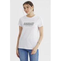 Fashionspark - Polera Mujer Print Posiiconal Blanco