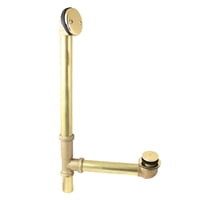 Desagüe Y Rebosadero Para Bañera Kingston Brass Dtt2162, Latón Pulido