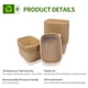 thumbnail image 3 of Envases de comida AICHEF, 50 unidades, papel de 1 litro con tapas, aptos para microondas, 3 of 8