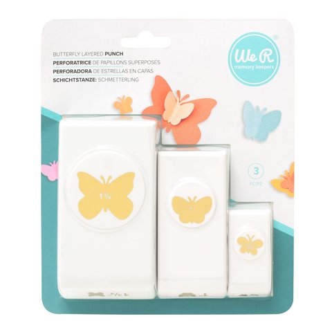 We R Memory Keepers - Pack De 3 Perforadoras Mariposas