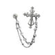 thumbnail image 1 of Broche De Cristal Con Punta Cruzada, Cadena Con Borlas, Alfileres, Regalo De Joyería, Plata, 1 of 1