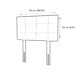 thumbnail image 3 of Cama Europea 1 Plaza 200 Plus Respaldo Ginebra, 3 of 5