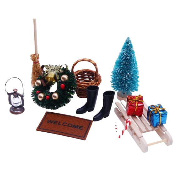 11 Piezas De Accesorios En Miniatura Para Casa De Muñecas Living Holiday Mini