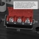 thumbnail image 2 of Funda de viaje Watch Roll ROTHWELL para 3 relojes, color negro y rojo, 2 of 7