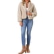 thumbnail image 2 of INSPIRE CHIC Abrigo de Piel Sintética para Mujer con Solapa Abierta de Manga Larga Chaqueta Peluda y Esponjosa Abrigo de Invierno Cálido L Beige, 2 of 6