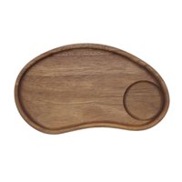 Bothyi - Bandeja De Madera Contra Organizador, Plato De Comida Moderno Para Magdalenas, Aperitivos, Postre, Forma De Anacardo