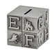 thumbnail image 3 of Pewter ABC Block Bank Creative Gifts International Silver, 3 of 4