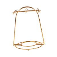 Bothyi - Estante Para Tazas De Café, Soporte Moderno Y Elegante Para Tazas, Soporte De Vidrio Para Encimera, 6 Tazas, Dorado