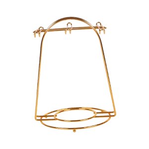 Bothyi - Estante Para Tazas De Café, Soporte Moderno Y Elegante Para Tazas, Soporte De Vidrio Para Encimera, 6 Tazas, Dorado