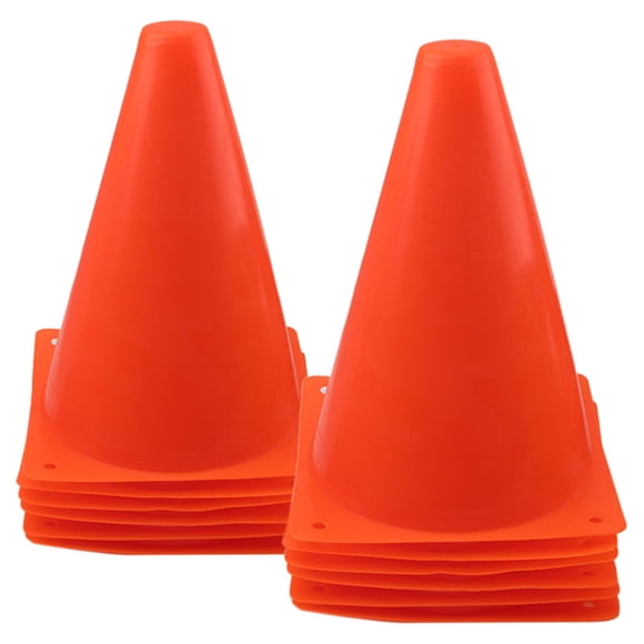 Traffic Cones Mirepty Sport Training, 7 pulgadas, paquete de 12 unidades, naranja