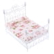 thumbnail image 2 of 1:12 Dollhouse Miniatura Metal Europeo Retro Cama Doble Dormitorio Muebles, 2 of 4