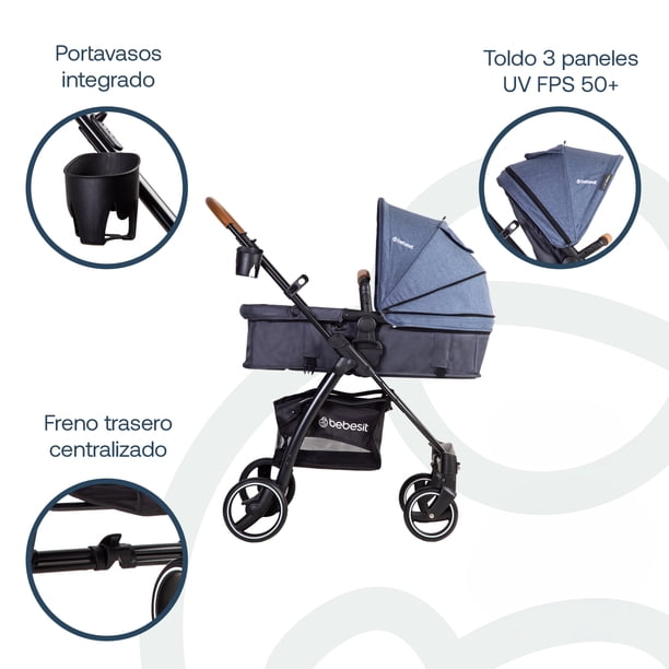 Coche Travel System Fénix Azul | Lider