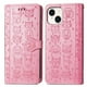 thumbnail image 1 of Funda Cartera FOXDOCK para iPhone 15 , Flip PU con Relieve de Gatos y Perros, Tarjetero y Soporte, 1 of 6