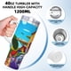 thumbnail image 5 of ¡Vamos, Doggos! Vaso aislado de acero inoxidable con asa, diseño temático, regalo para familia, amigos y fans; incluye pajita y encaja en el portavasos estándar, 40 oz, 5 of 6