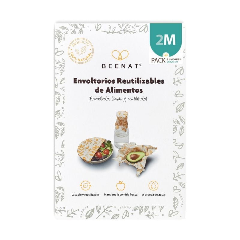 Beenat - Envoltorio Reutilizable De Alimentos M