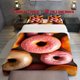 thumbnail image 1 of 3pcs Colorful Donut Themed Bedding Set with Sweet and Tempting Patterns Multi Color Print, 1 of 5