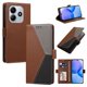 thumbnail image 1 of Funda Tricolor con Ranuras para Xiaomi Xiaomi Poco M7 Pro 5G, Marrón, 1 of 6