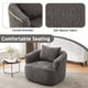 thumbnail image 3 of Silla giratoria de 360°, sofá de silla de acento de 38,2", silla de sofá giratoria tapiceada con almohada para salón, dormitorio, oficina y hotel, 3 of 5