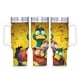 thumbnail image 1 of Migración Vaso aislado de acero inoxidable con asa, diseño temático, regalo para familia, amigos y fans; incluye pajita y encaja en el portavasos estándar, 40 oz, 1 of 6
